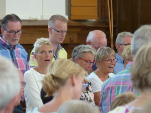 Er wordt enthousiast gezongen